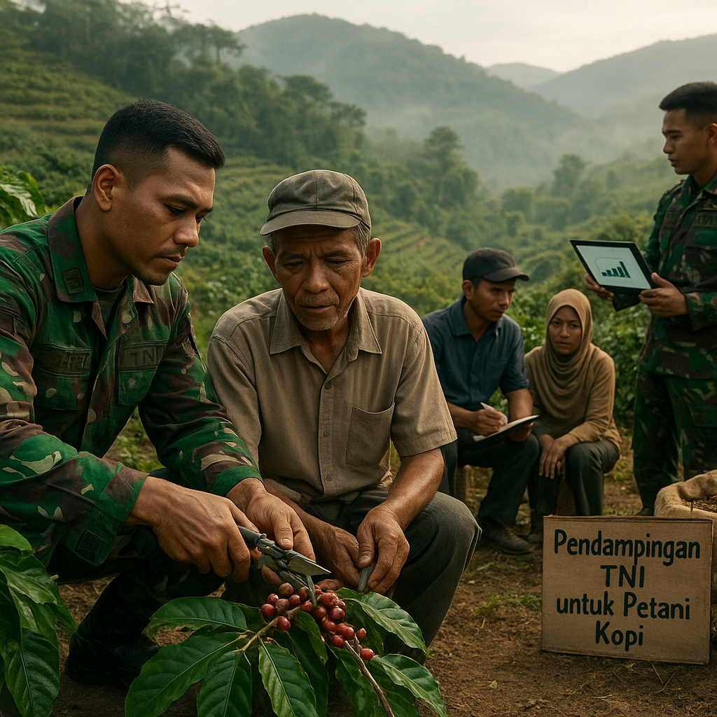 Petani Kopi di Gayo Lues Dapat Pendampingan dari TNI untuk Tingkatkan Kualitas dan Pemasaran