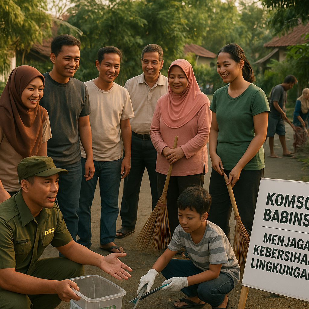 Komsos Babinsa: Menjaga Kebersihan Lingkungan untuk Kesehatan Bersama