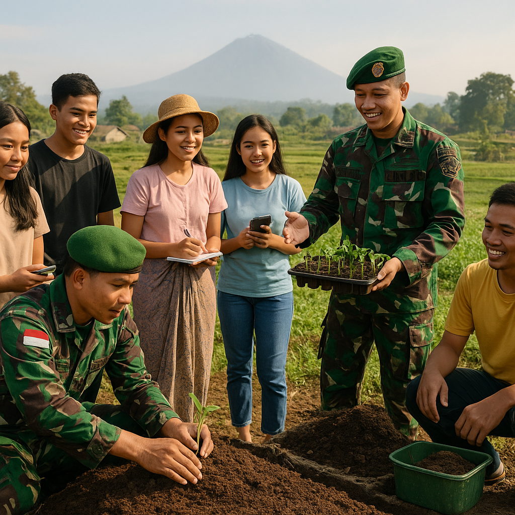 TNI AD Gelar Pelatihan Pertanian Organik untuk Pemuda Desa di Lombok Timur