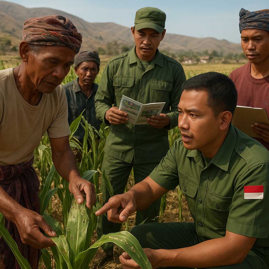 Satgas TNI Bantu Petani di Sumba Atasi Hama, Panen Kini Bisa Dijual ke Pasar
