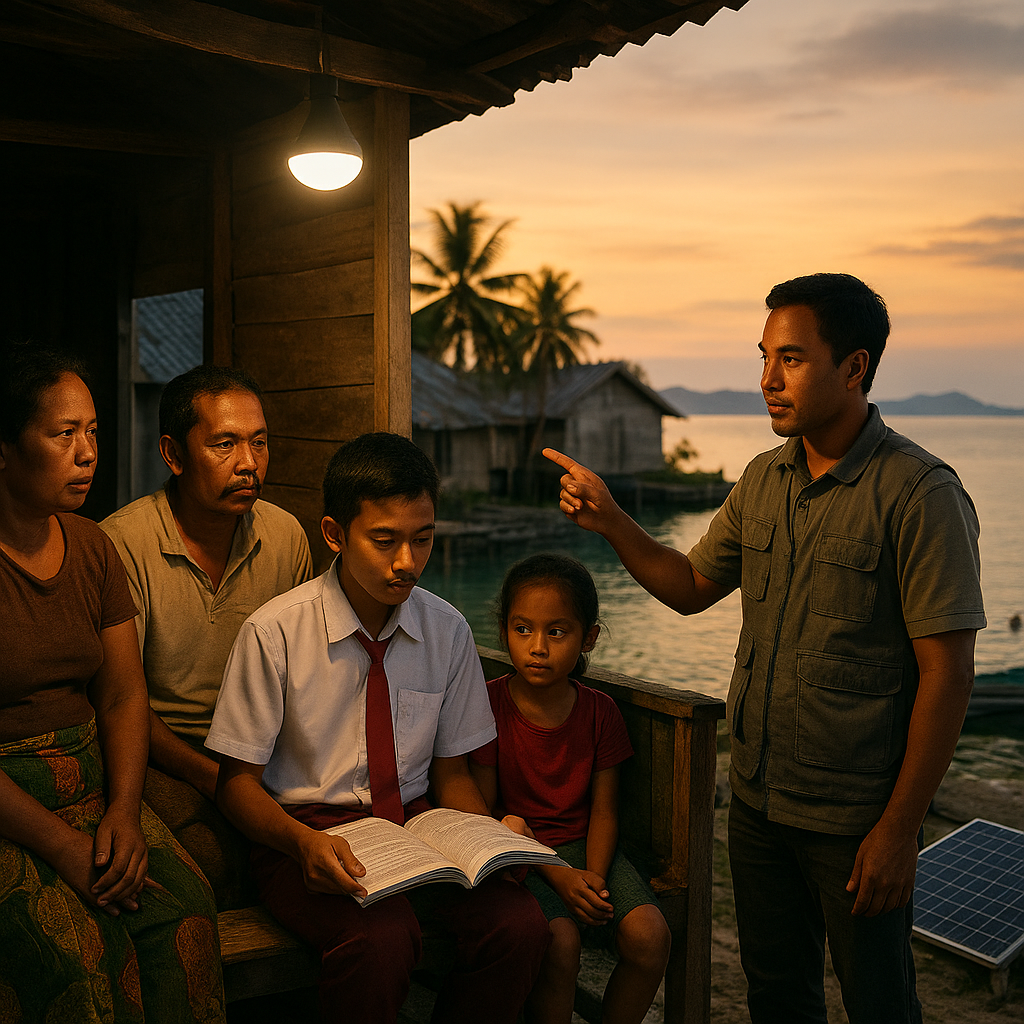 Warga Pulau Terpencil Maluku Tanya: Kapan Bantuan Listrik Tenaga Surya Tahap Kedua Tiba?