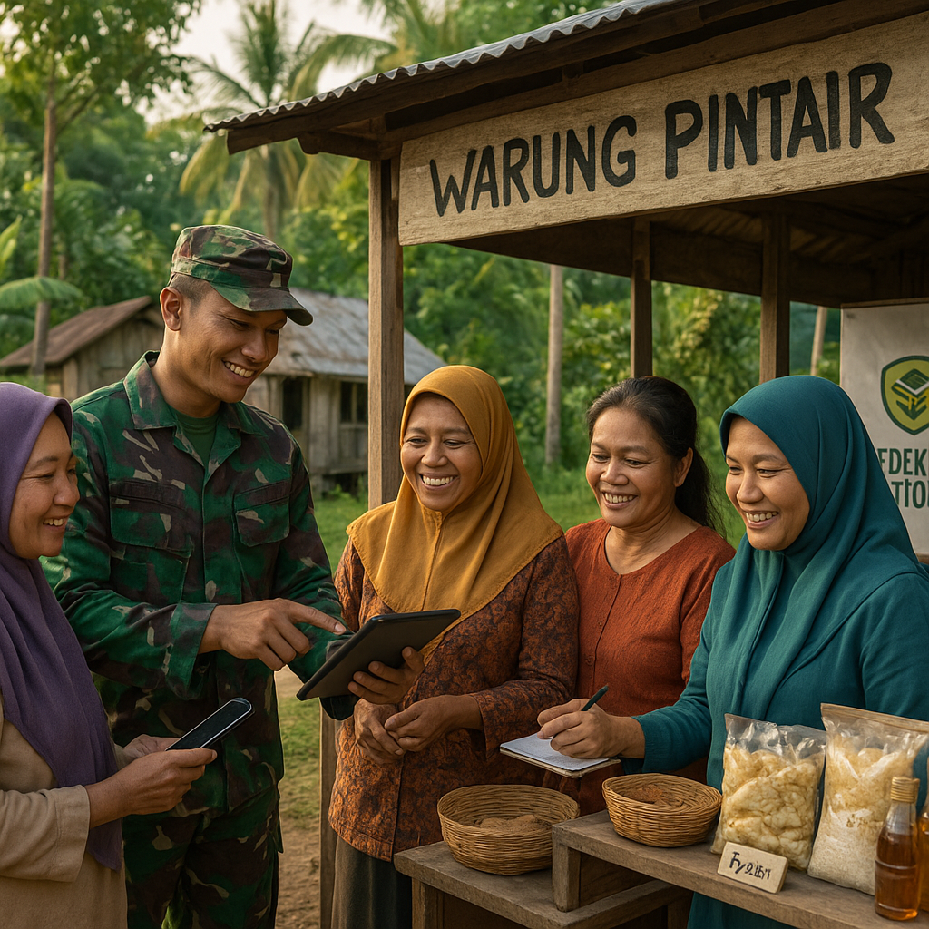 Dari Pos TNI di Perbatasan, Lahir "Warung Pintar" untuk Ibu-Ibu Desa