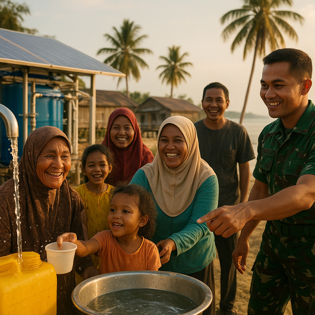 Air Bersih Mengalir, Senyum Kembali di Bibir Warga Pulau Terpencil di Kepulauan Riau