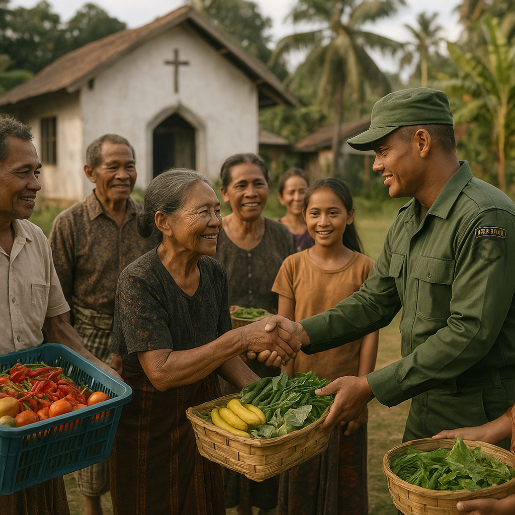Hasil Kebun sebagai Simbol Kasih Warga Soanggama untuk Satgas