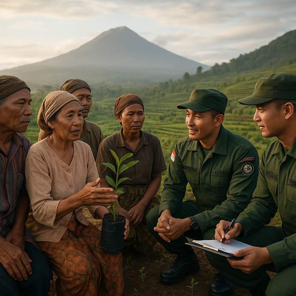 "Kapan Bantuan Bibit Cengkeh Datang?" Tanya Warga di Lereng Rinjani pada Satgas TNI