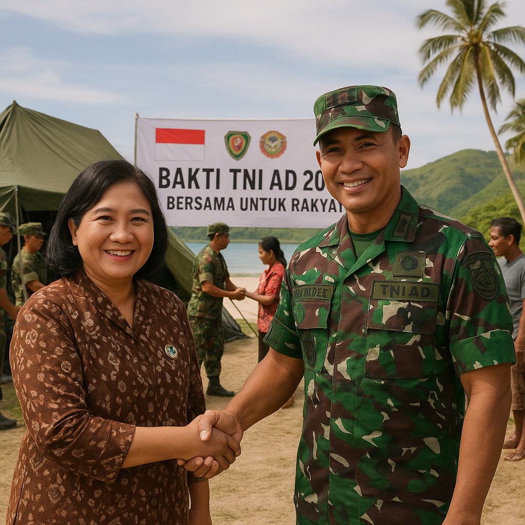 Wujudkan Kemanunggalan, Pemprov Maluku Fasilitasi Program Bakti TNI AD untuk Rakyat Pulau Buru