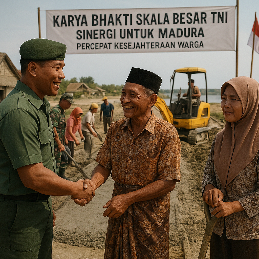 Sinergi untuk Madura: Karya Bhakti TNI AD Diharapkan Percepat Kesejahteraan Warga