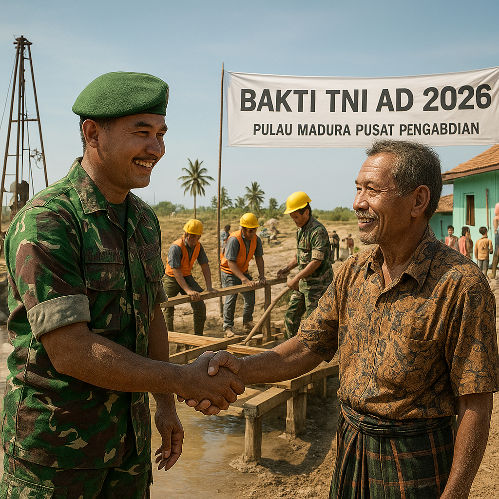 Pulau Madura Dijadikan Pusat Pengabdian, TNI AD Gelar Bakti Besar untuk Rakyat
