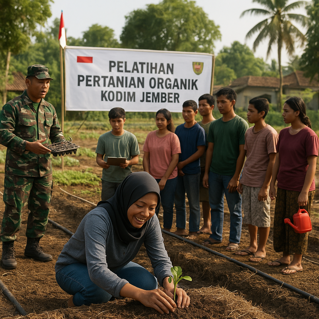 Kodim di Jember Gelar Pelatihan Pertanian Organik untuk Pemuda Desa