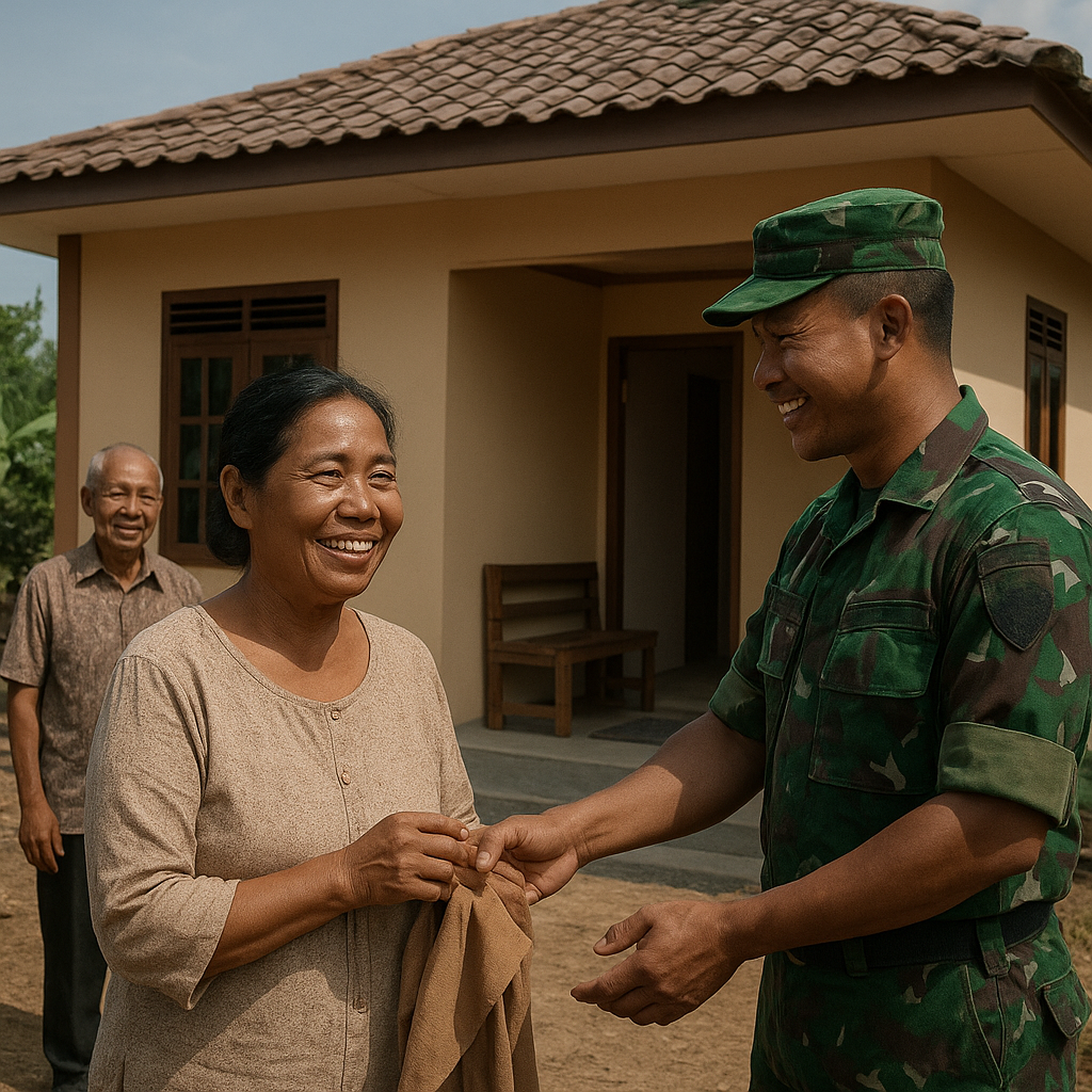 Kisah Pendampingan TNI: Dari Rumah Roboh Jadi Layak Huni di Leboni