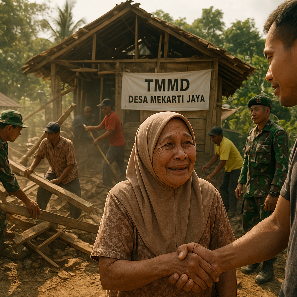 Bersama Buka Lahan untuk Rumah Impian Ibu Rupiati