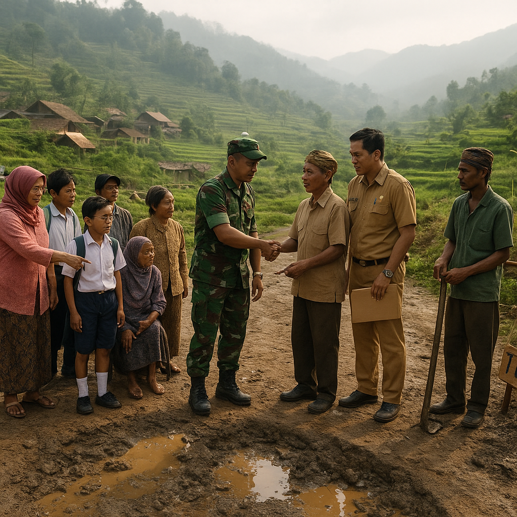 Warga Lereng Gunung Keluhkan Jalan Rusak, Minta Dibantu lewat Program TMMD