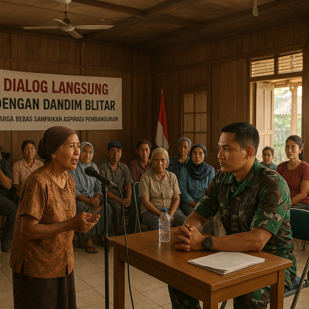Dandim Blitar Buka Dialog Langsung, Warga Bebas Sampaikan Aspirasi Pembangunan