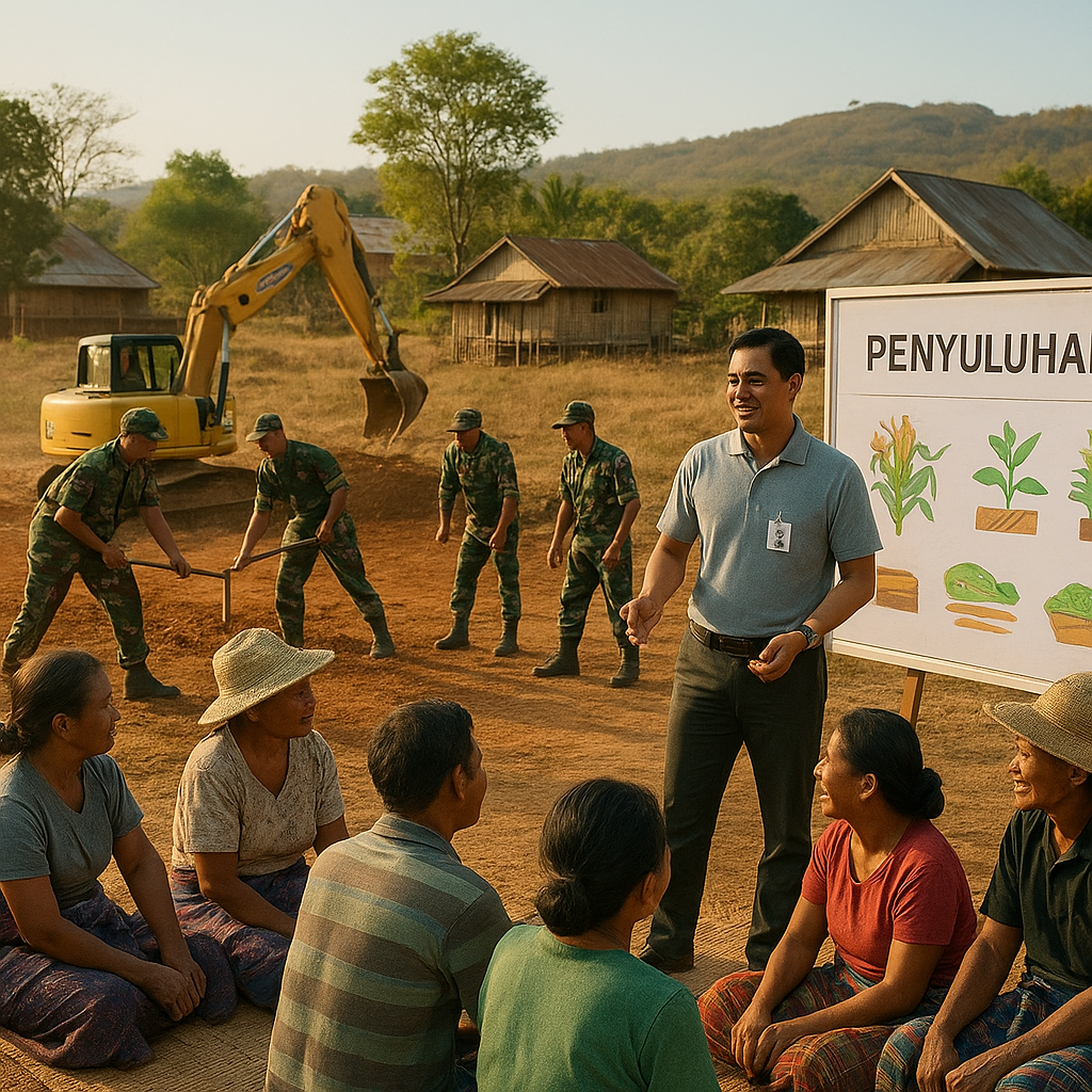 TMMD di Sumba Barat Daya: Dari Perbaikan Jalan sampai Penyuluhan Pertanian untuk Warga