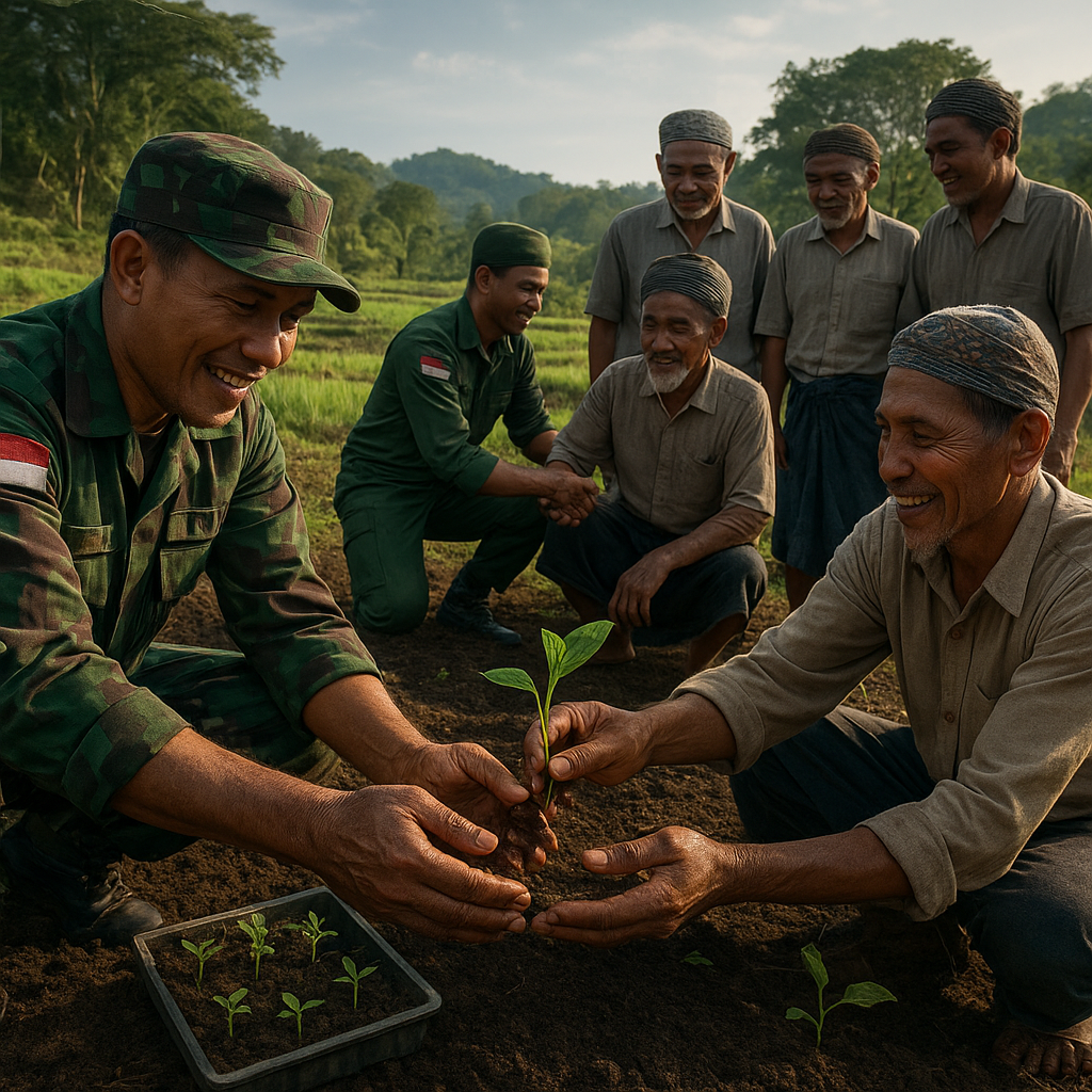 Dari Medan Perang ke Ladang Pertanian: Eks Kombatan Aceh Diajak Berkebun oleh Satgas TNI