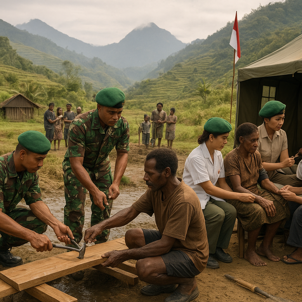 Kodam Cenderawasih Pastikan Karya Bakti di Papua Pegunungan Berjalan Optimal
