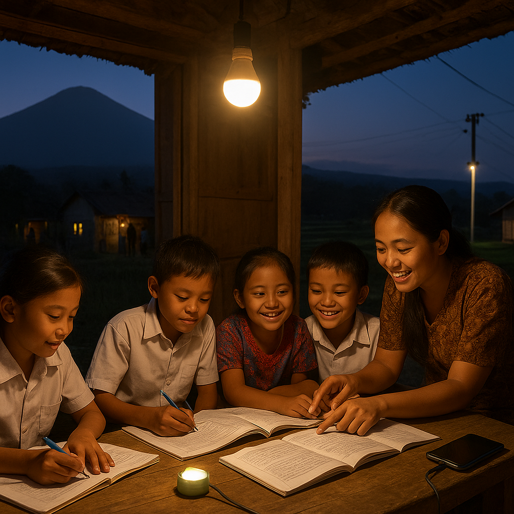 Cerita dari Pelosok: Listrik Masuk, Semangat Belajar Anak-anak Desa Meningkat