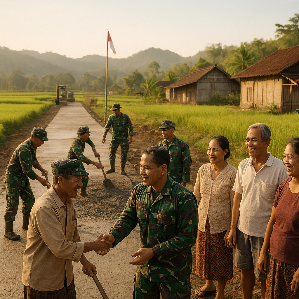 Harapan Baru Terpancar di Watuduwur, Jalan dan Sumur Bor Hadir dari Program TNI