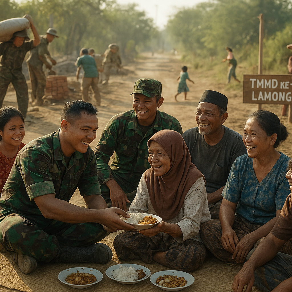 Keringat dan Senyuman: Kisah TMMD ke-129 yang Merajut Kembali Kebersamaan