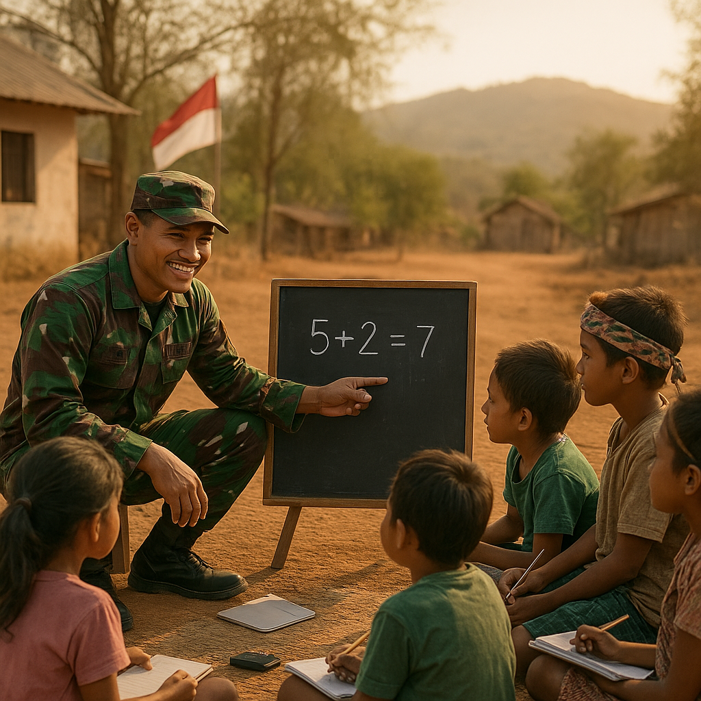 Cerita Hangat dari Pos TNI di NTT: Dari Prajurit Jadi Guru Dadakan bagi Anak-anak Pelosok
