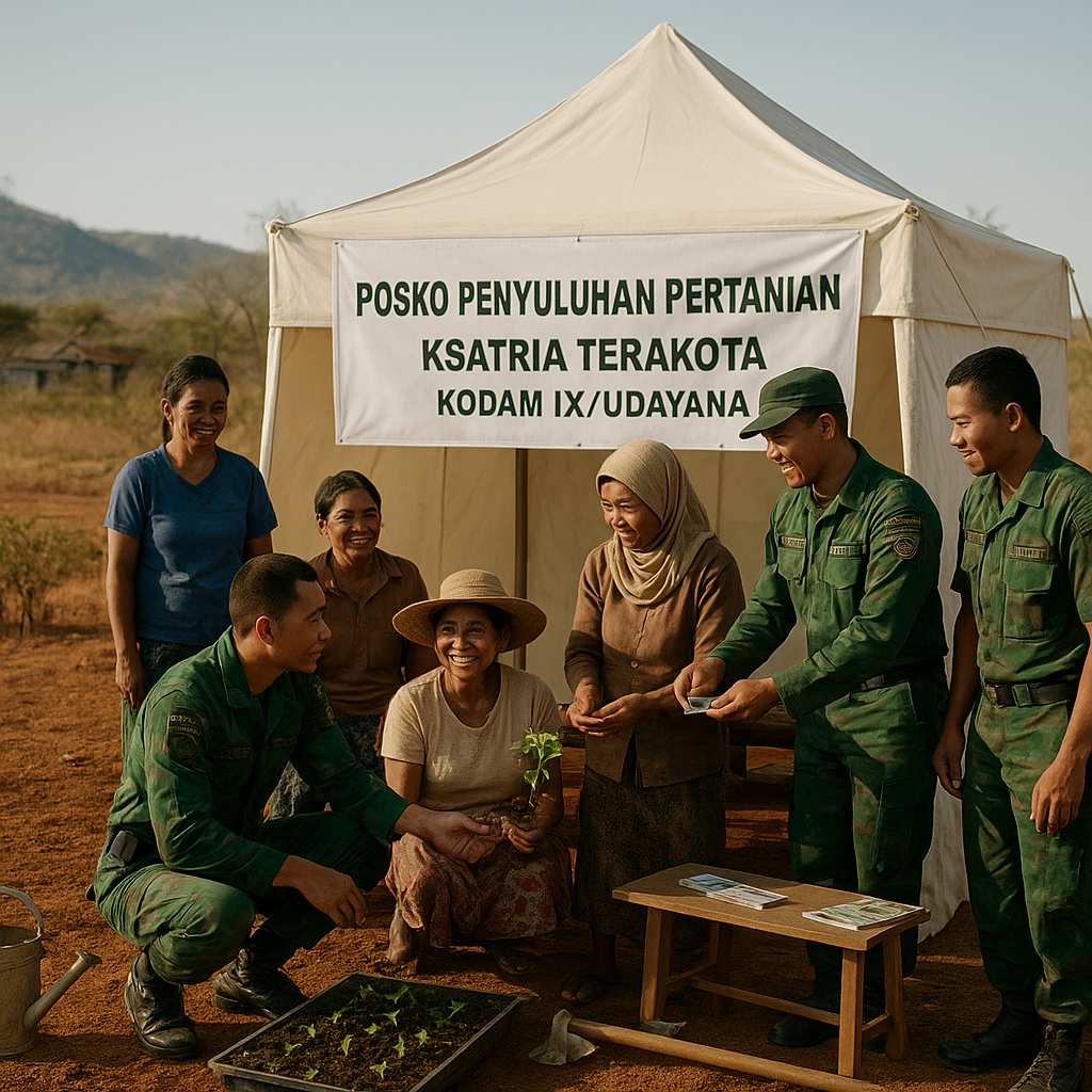 Dari Hati ke Hati: Ksatria Terakota Buka Posko Penyuluhan Pertanian di Kupang