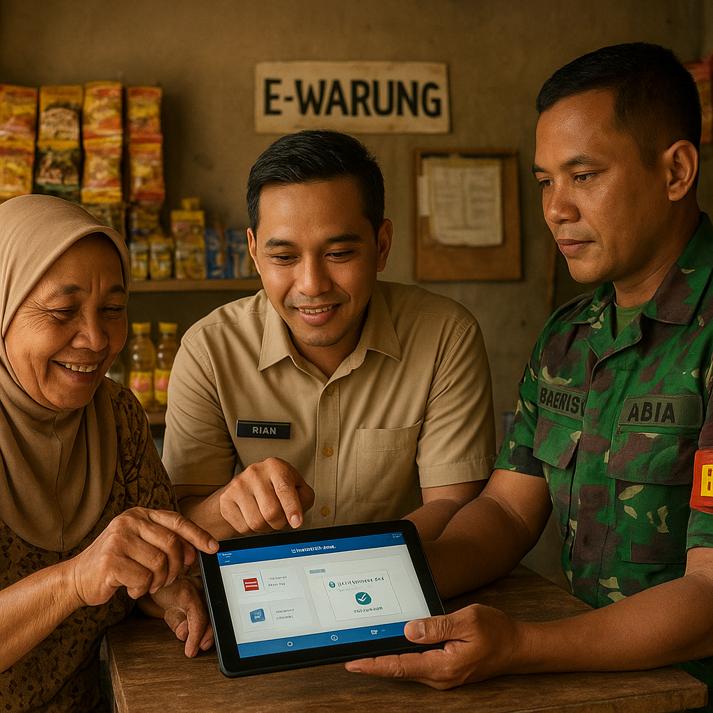 Kisah Seru Kades Muda dan Babinsa Garap E-Warung di Pelosok Bengkulu