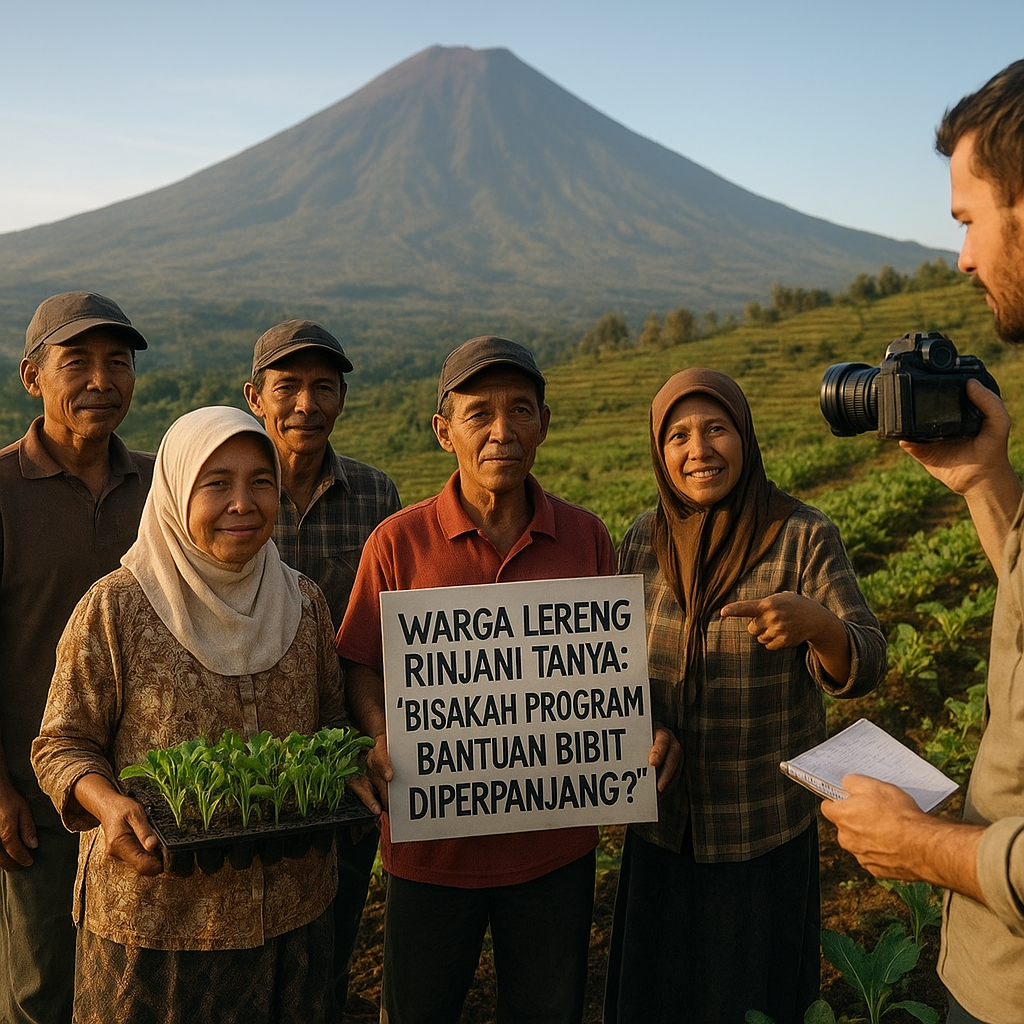 Warga Lereng Rinjani Tanya: "Bisakah Program Bantuan Bibit Diperpanjang?"