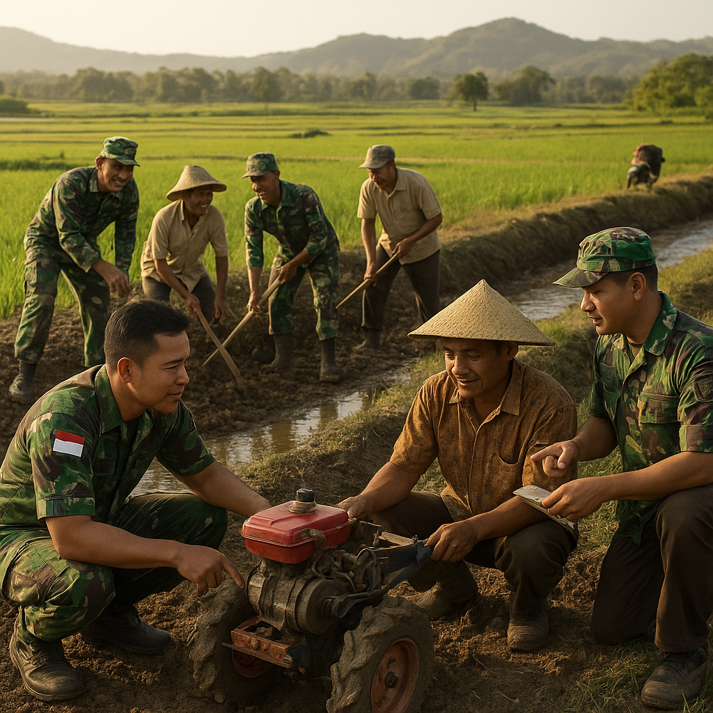Program 'TNI Sahabat Petani' di Sumbawa: Dari Bantu Olah Lahan Hingga Bimbingan Teknis