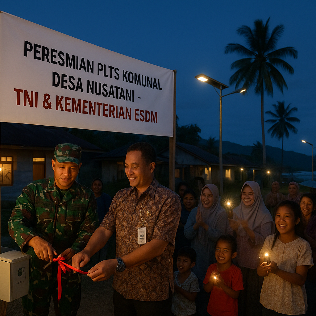 Pembangunan PLTS Desa oleh TNI di Maluku: Lampu Terang di Hati Warga