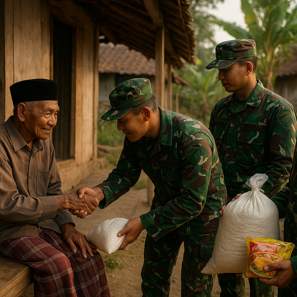 Cerita Kehangatan: Kakek 90 Tahun di Pelosok Sulsel Merasa Punya Cucu dari TNI