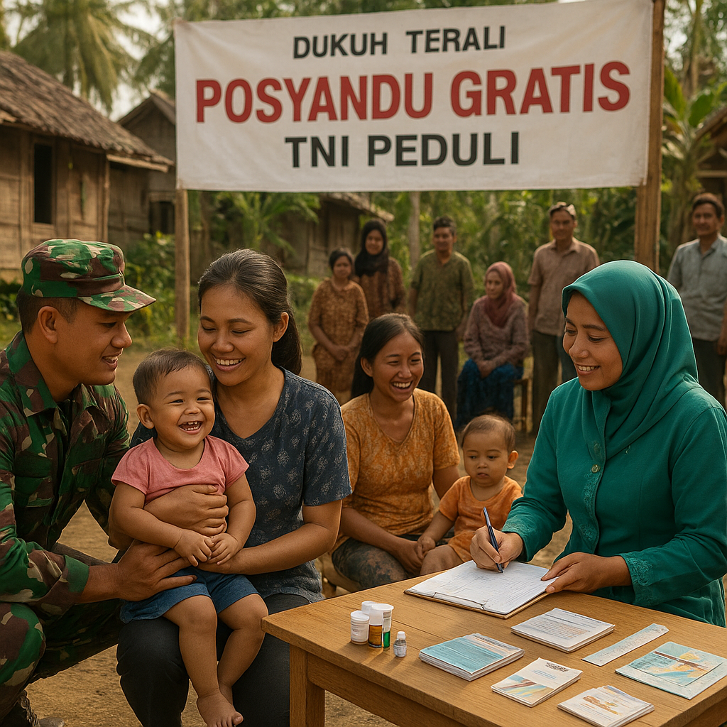 Posyandu Dukuh Terali Dihadirkan TNI, Ibu dan Balita di Pelosok Tak Lagi Terlupakan