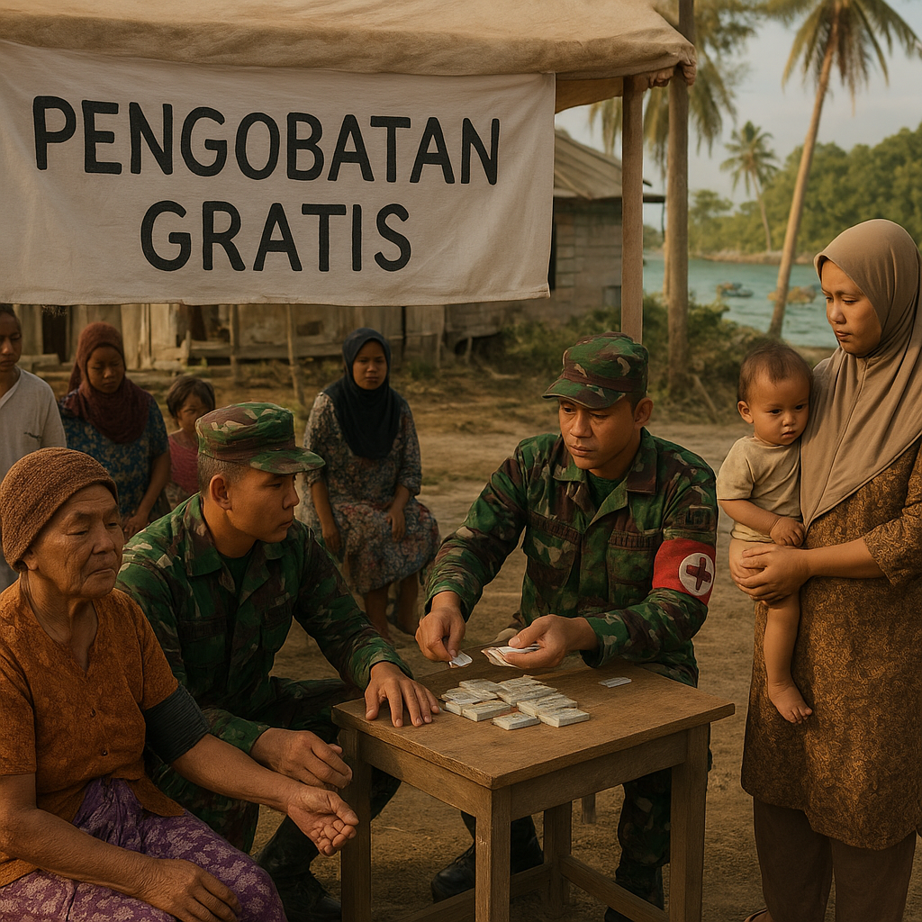 Dokter Pleton TNI AD Gelar Pengobatan Gratis di Ujung Pulau Sabang