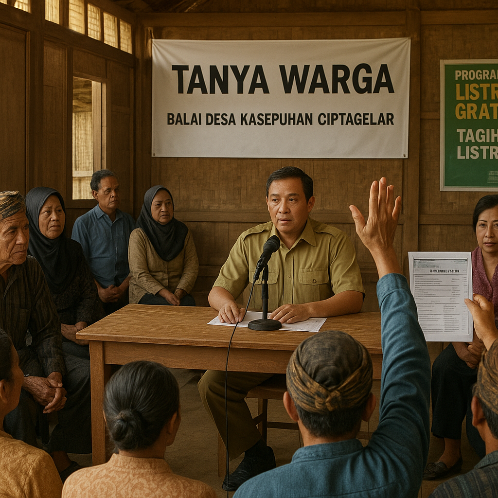 Warga Desa Kasepuhan Ciptagelar Tanya Soal Program Listrik Gratis, Begini Jawaban Pemda