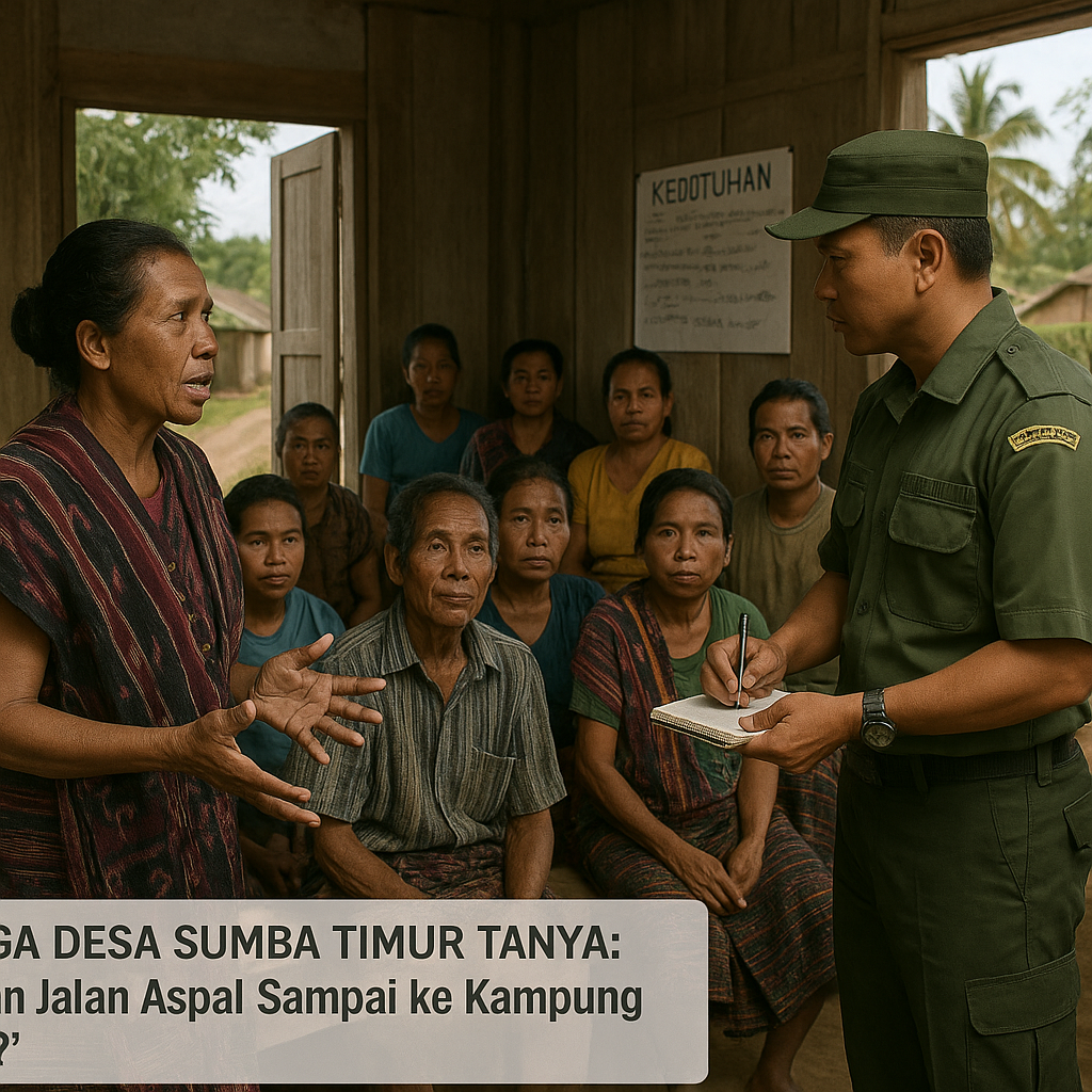 Warga Desa Sumba Timur Tanya: 'Kapan Jalan Aspal Sampai ke Kampung Kami?'