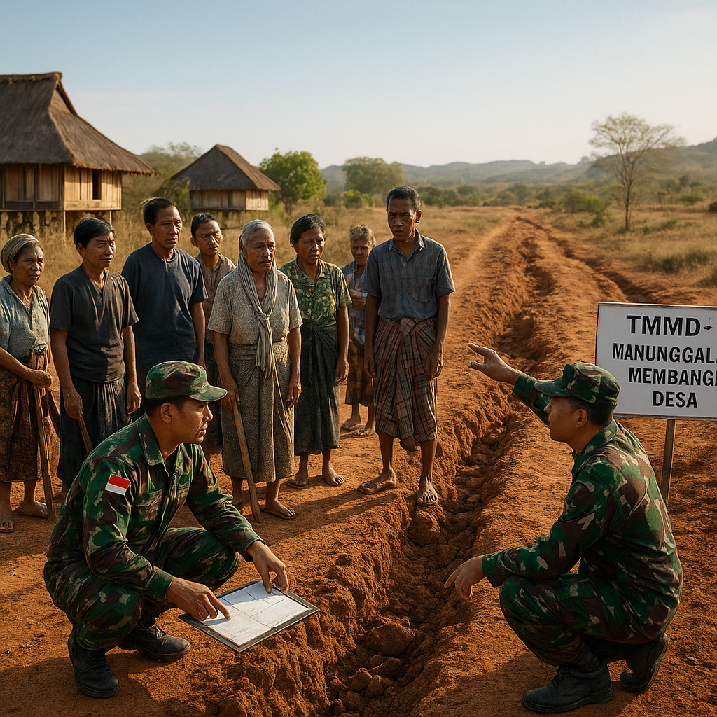 Pertanyaan Warga: Kapan Jalan Desa di Sumba Diperbaiki? Ini Jawaban TNI