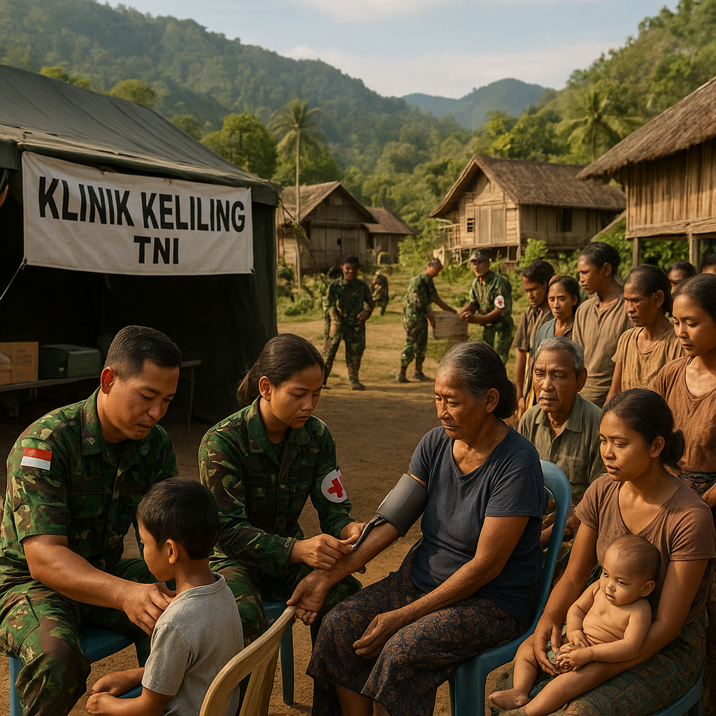 Klinik Keliling TNI Kunjungi Desa Terisolasi di Sulawesi Tengah