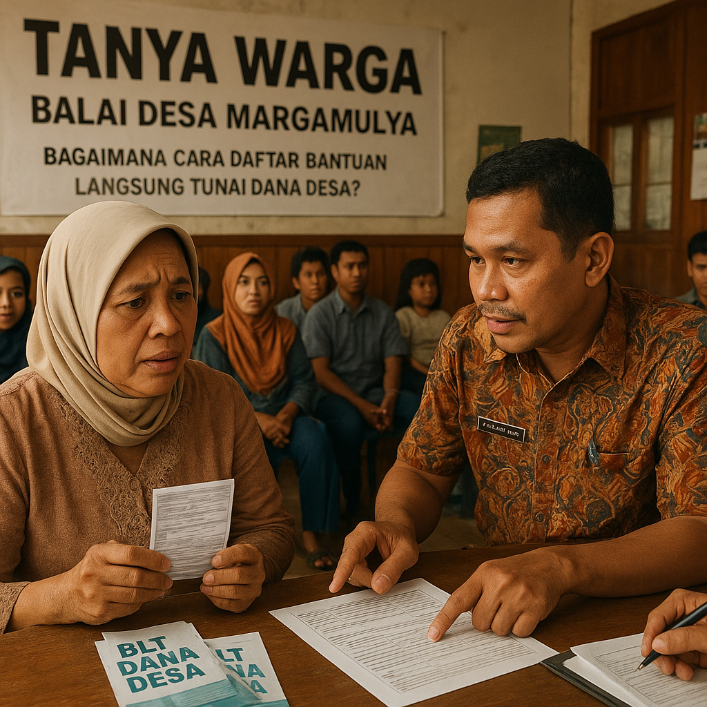 Tanya Warga: Bagaimana Cara Daftar Bantuan Langsung Tunai Dana Desa?
