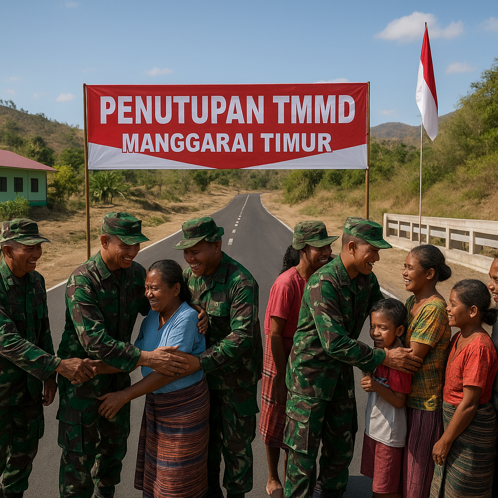 Program TNI Manunggal Membangun Desa di NTT Resmi Ditutup