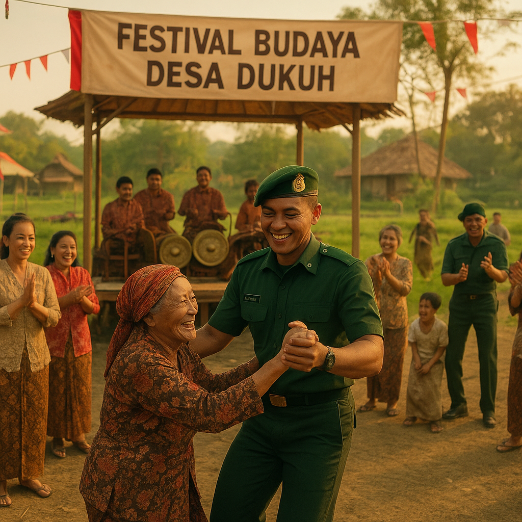Kilas Pelosok: Festival Budaya Desa Dukuh Disemarakkan Kehadiran Prajurit TNI