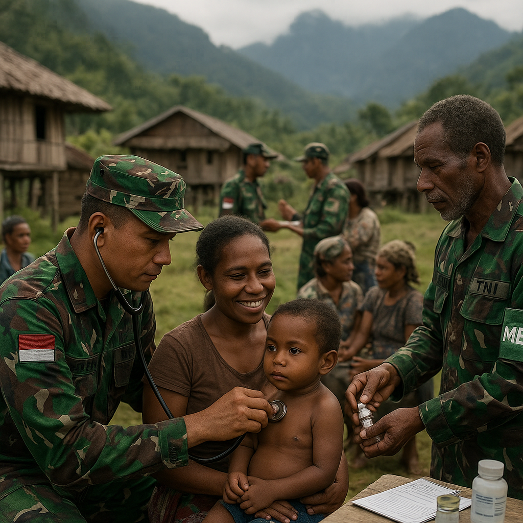 Jejak Kasih Prajurit Loreng di Puncak Papua: TNI Hadir dengan Kepedulian, Bukan Sekadar Tugas