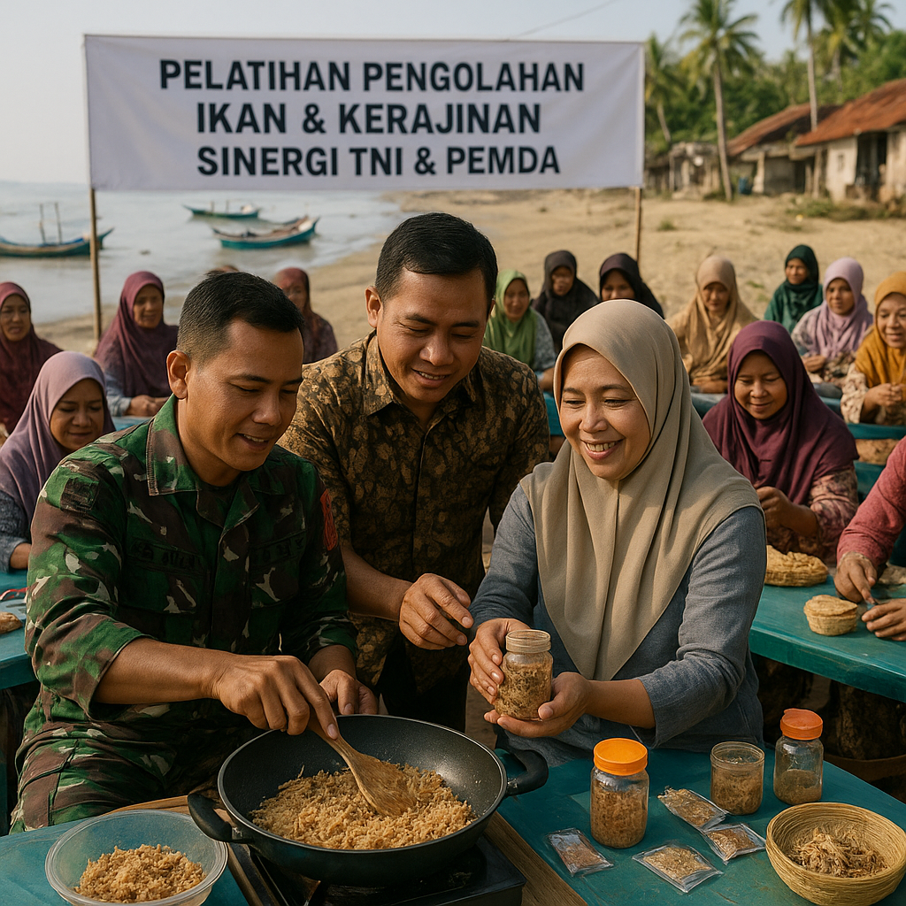 Sinergi TNI dan Pemda Membuka Jalan Usaha untuk Ibu-ibu Pesisir Jawa Timur