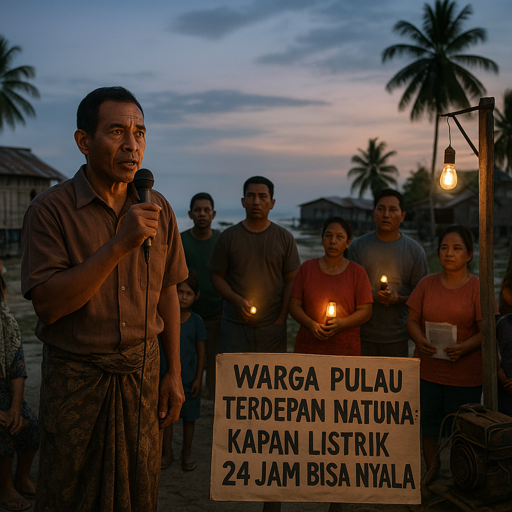 Warga Pulau Terdepan Natuna Tanya: Kapan Listrik 24 Jam Bisa Nyala?