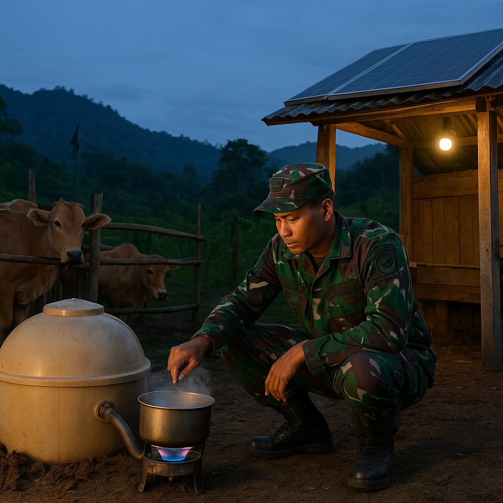 Dari Kandang Sapi hingga Lampu Tenaga Surya: Inovasi Prajurit TNI di Pos Terpencil Papua