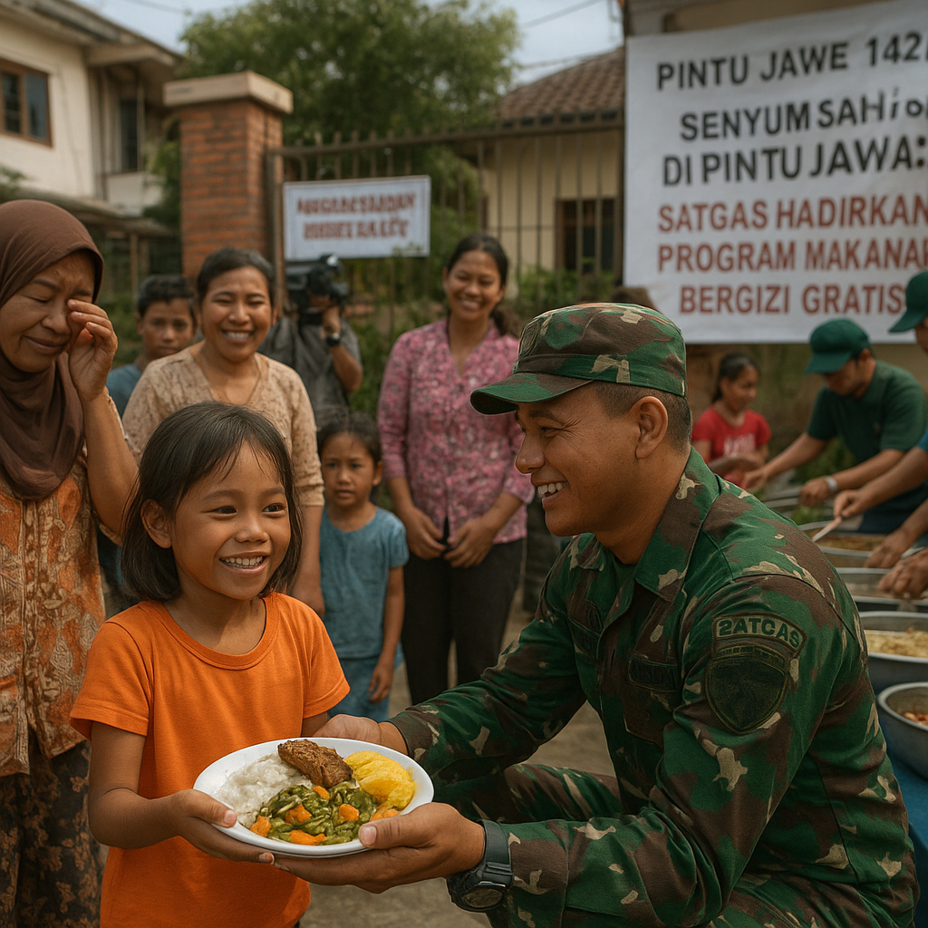 Senyum Sehat di Pintu Jawa: Satgas Hadirkan Program Makanan Bergizi Gratis