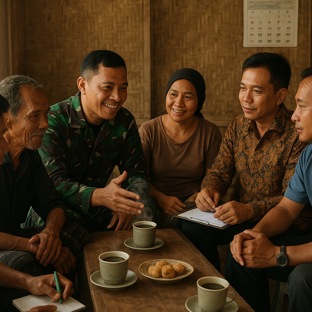 Solusi dari Sebungkus Kopi: TNI Fasilitasi Warga Kayan Hilir Cari Jalan Keluar Air Bersih & Listrik