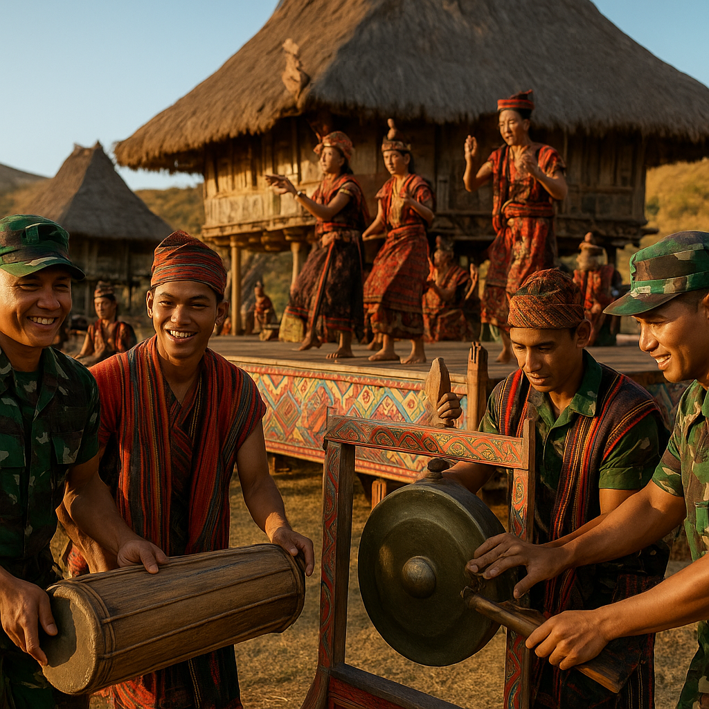 Festival Budaya Desa Diselenggarakan Berkat Dukungan Personel Kodim di Sumba
