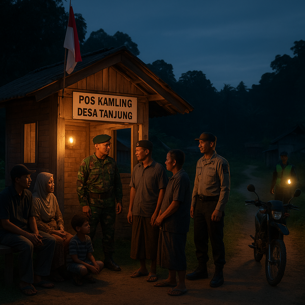 Program Teritorial TNI Polri: Pos Kamling Desa Jadi Lebih Aktif di Perbatasan Kalbar