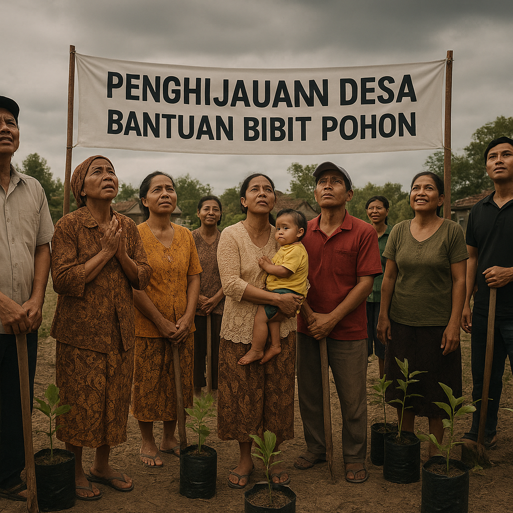 Menunggu Jadwal Turunnya Bantuan Bibit Pohon, Warga Desa Manggis Berharap Hujan Cepat Datang