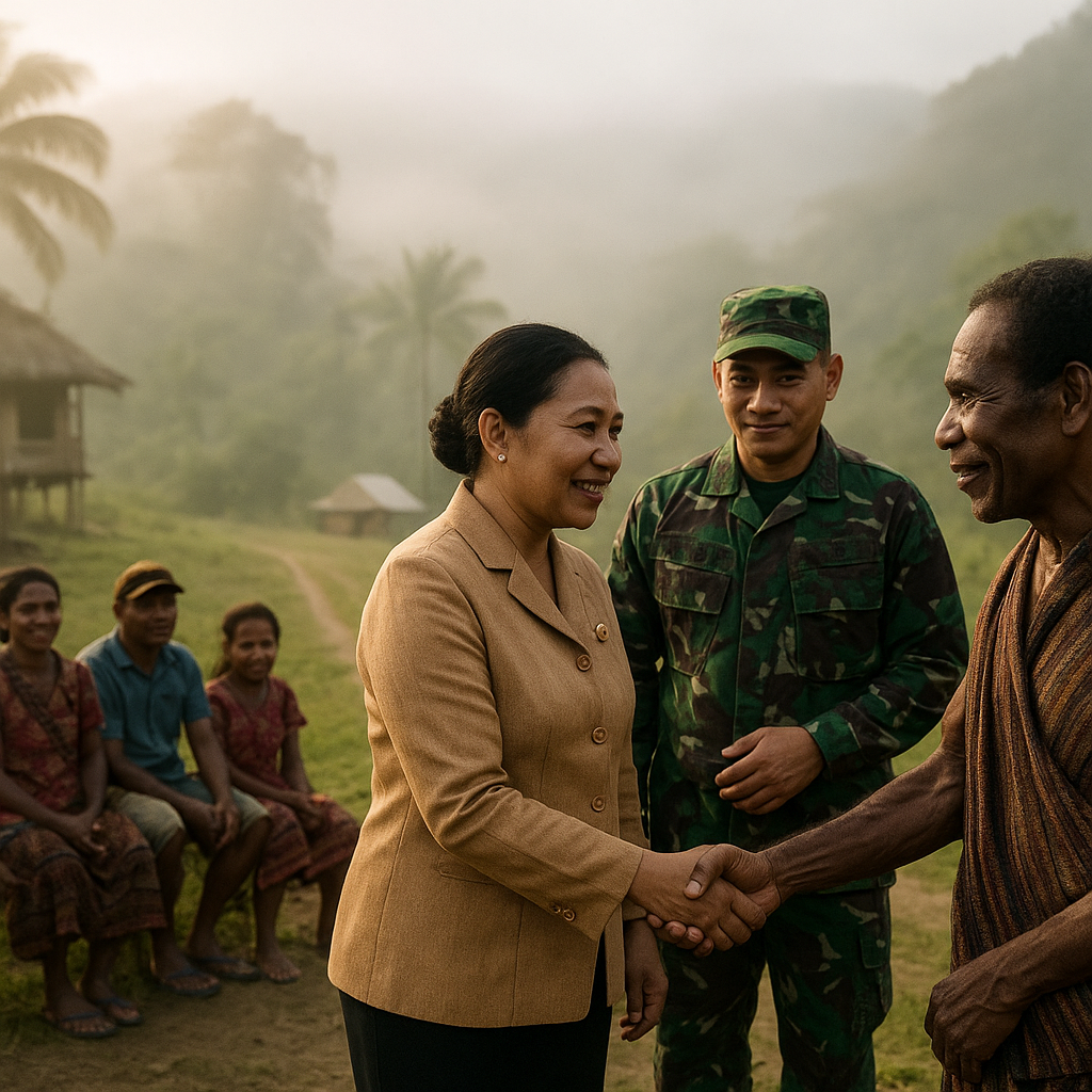 Bupati dan Pangkoops TNI Habema Menyalakan Kembali Asa di Lembah Ugimba