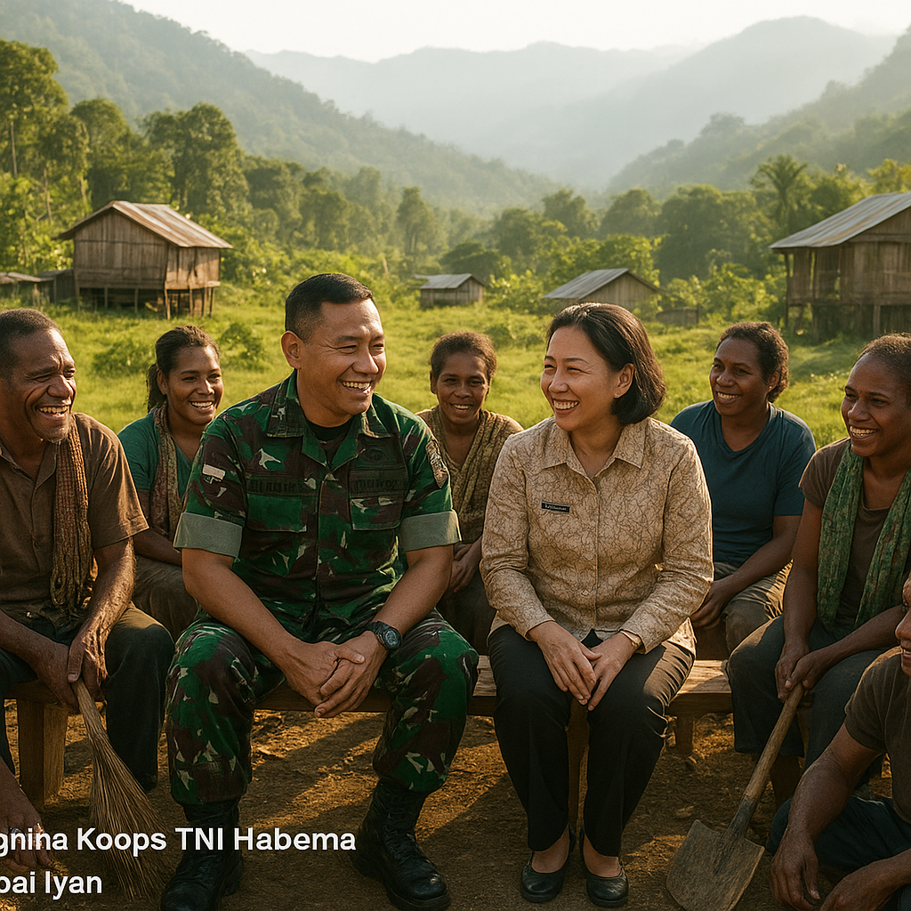 Koops TNI Habema Menyalakan Kembali Asa di Lembah Ugimba